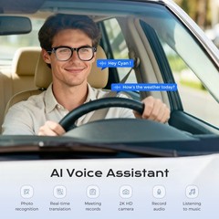 Domars AI Smart Glasses 8MP Camera ChatGPT Bluetooth Call Voice video Record