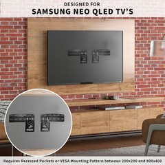 VIVO Micro Gap TV Wall Mount Designed for 43″ to 85” 2021-2023 Samsung TVs