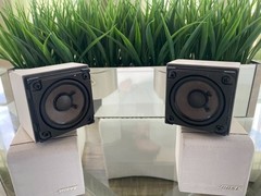 Bose Acoustimass Lifestyle Double Cube Speakers White Pair Swivel