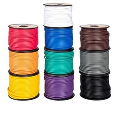 16 Gauge Primary Wire – 10 Roll Assortment Pack – 100 Ft of Copper Clad Aluminum