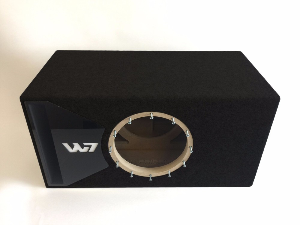 JL Audio 10W7AE ported sub box SPECIAL EDITION with black plexi port trim