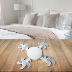 Adjustable LED Ceiling Fan Light with Remote Control for Living Room or Bedroom