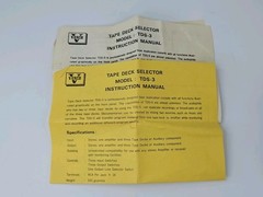 Vintage Vanco TDS-3 Multiple Tape Deck Selector and Dubbing Switch Box