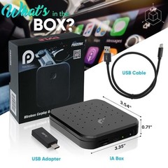 Pyle Wireless Carplay & Android System iA Box – 4GB RAM 64GB ROM (Black)