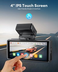 AZDOME 5K Car Dash Cam 4K+1080P 64GB Card 5GHz WiFi GPS Parking Mode Dual Camera