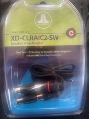 JL AUDIO XD-CLRAIC2-SW Amp Hi to Low 2-Ch. Amplifier RCA Speaker Wire Adaptor