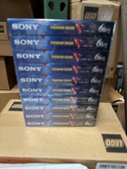 10-Pack SONY Premium Grade Blank VHS Video Tapes LOT 6 Hours T-120VR New Sealed