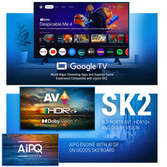 Ugoos SK2 Smart TV Box 4K Google Certificated Realtek RTD1325 ARM Cortex-A55 And