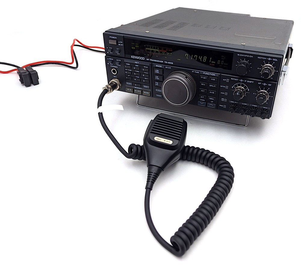 Kenwood TS-450S HF 100W Transceiver Radio w/ Mic & DC Power Cable – *AS-IS READ*