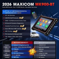 2024 Autel MaxiCOM MK900BT PRO Auto Diagnostic Scanner Tool 40+ Reset CANFD/DoIP