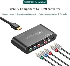 Component to HDMIConverter Upscaler Scaler YPbPr to HDMI Converter Support 1080P