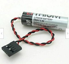◉ 40X TOSHIBA ER6VC3N ER6V/3.6V 2Ah+JAE5PIN The PLC battery CNC for Yaskawa