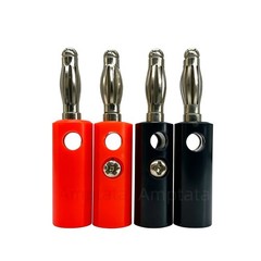 20pcs Banana Plugs 4mm Screw Lock Speaker Wire Audio Jack Connector Lantern Type