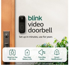 Blink Video Doorbell Camera Wired / Wireless Two Way Audio HD video & Alexa