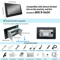ATOTO S8 MS 9in QLED 1280×720 Android 2Din Car Stereo 4G+32G GPS Tracking 4G LTE