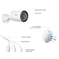 REOLINK CX410 2K 4MP PoE Security Camera F1.0 Aperture Color Night Vision Light