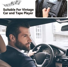 Car Audio Cassette Receiver, Bluetooth 5.0 Cassette Aux Adapter for Listening
