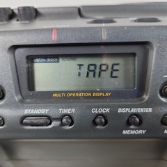 Sony CFD-980 ESP Sports Water Resistant Boombox CD Cassette AM/FM Yellow TESTED