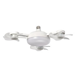 Adjustable LED Ceiling Fan Light with Remote Control for Living Room or Bedroom