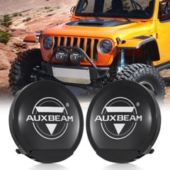AUXBEAM 7″ 240W LED Work Lights Pods Bar Spot Driving Lamp + Protective Covers