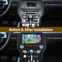 For 2015-2021 Ford Mustang Apple Carplay Radio Android 14 GPS NAVI WIFI W/CAM