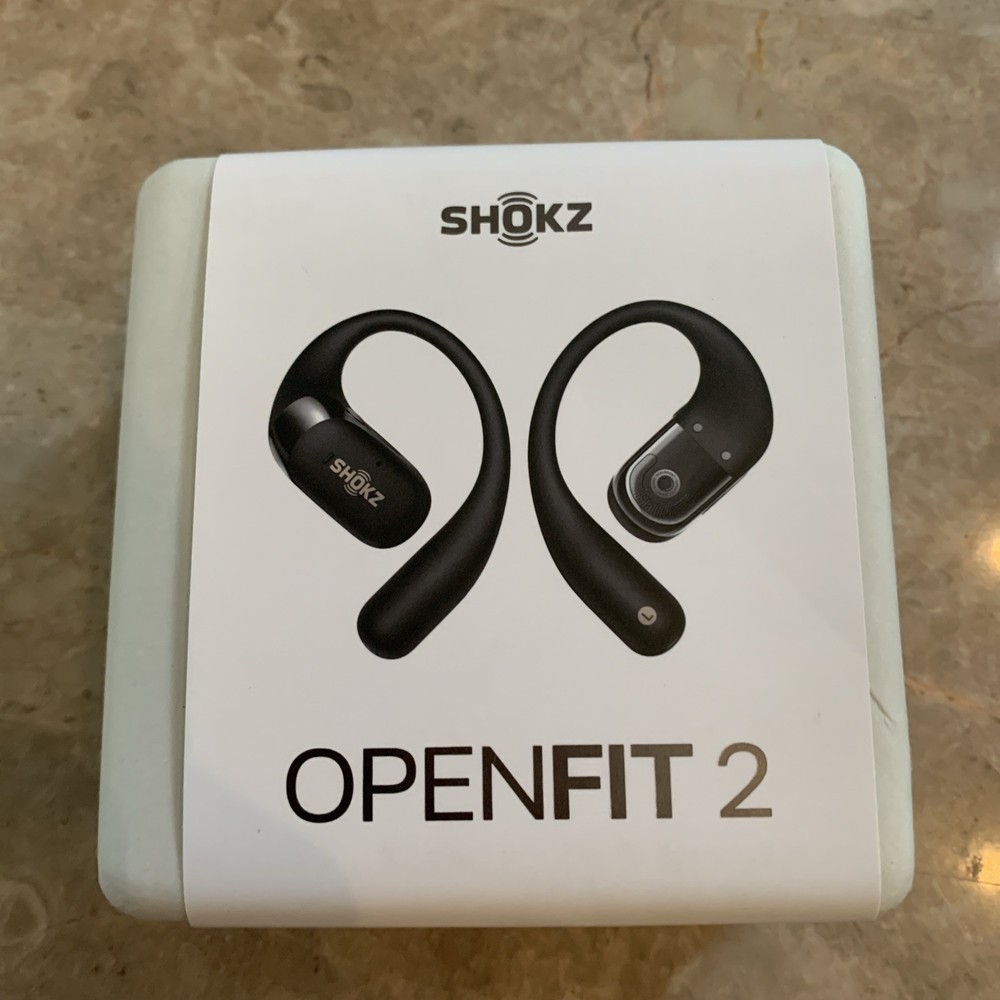NEW Shokz – OpenFit 2 Open-Ear True Wireless Earbuds – Black FAST SHIPPING