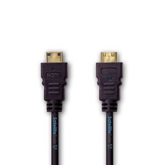 SatelliteSale Mini HDMI To HDMI Cable 4K 2160p PVC Black Cord 6 feet