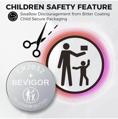2032 Battery Compatible with Airtag CR2032 Lithium 3V Coin Battery for Child …