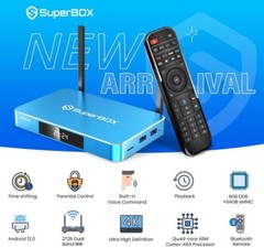 SuperBox UHD S6 Max Smart Box TV Streaming Box All Channels HD Free AIR