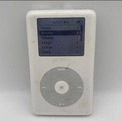 Apple iPod classic 4th Generation White 40 GB A1059 – TESTED – ORIGINAL BATTERY