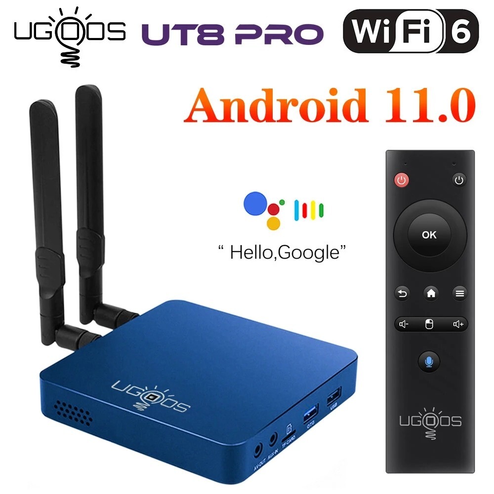UGOOS UT8 PRO 8GB 64GB RK3568 Android 11 TV Box WIFI 6 1000M BT5.0 Set Top Box
