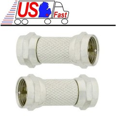 TV Male~M Gender Changer/Joiner/Barrel/Coupler,Short F Coax MM cable,RF screw on