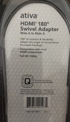 Ativa HDMI 180 Swivel Adapter , Rotation & Flexibility For Easy Hookups HD 1080p