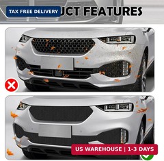 40×13″ Car Grill Mesh for Bumper,Cuttable Metal Mesh Grill with 3x6mm Diamond Sh