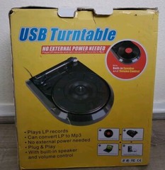 Plug And Play USB Turntable. BR603 IN BOX. Tested With New Needle