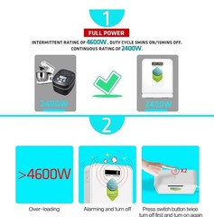 UMI 2400W Step Down 220v to 110v Voltage Converter Heavy Duty 220V to 110V Po…
