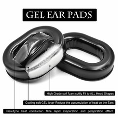 Gel Ear Pads Soft TPU Cushions Covers For David Clark H10 Aviation Headset Parts