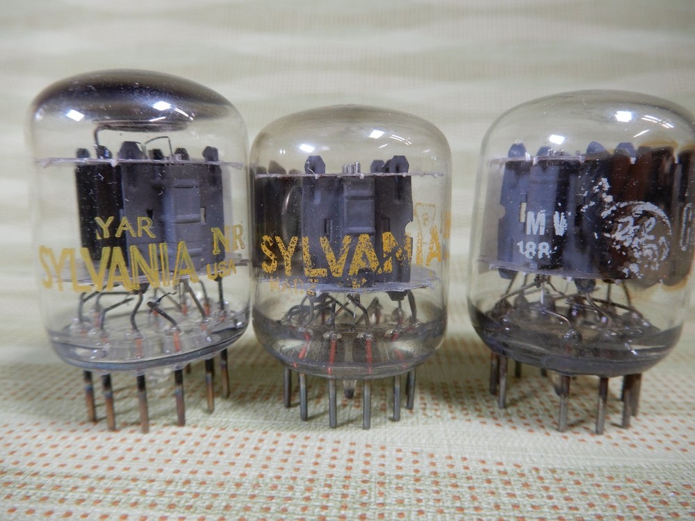 Three Mixed Makes 6C10 Vacuum Tubes Various Results 100% is 1250 on Our Hickok 8