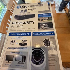 Swann HD security system 8 channel 4 camera NIB Night/Day vision! (up to 1080p)