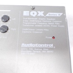 AudioControl EQX Series II Car Audio Equalizer 2-Way 24dB USA Crossover no cords