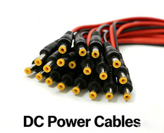 DC Power Pigtail Cable Plug 18AWG 2.1mm x 5.5mm 12V 5A Female/Male Connector Lot
