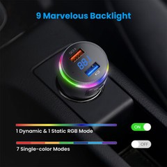Car Bluetooth FM Transmitter Radio MP3 Wireless Adapter Dual USB Charger