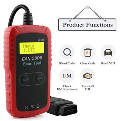 VC300 Vehicle Auto Code Reader OBDII OBD EOBD Engine Diagnostic Handheld Tool US