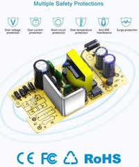 24V 1A Power Supply Adapter with Multiple Protection Systems – 100-240V Input