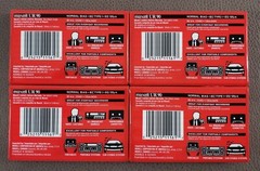 Four (4) Maxell UR 90 Blank Audio Cassette Tapes Type I Normal Bias, Indonesia