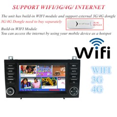 7″ Stereo Radio For Mercedes SLK200 SLK250 SLK300 SLK350 SLK55 R171 with Carplay