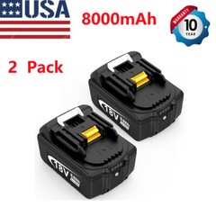 4 Pack 8.0Ah 18V For Makita LXT Lithium-Ion BL1830B BL1830 BL1860B Tool Battery