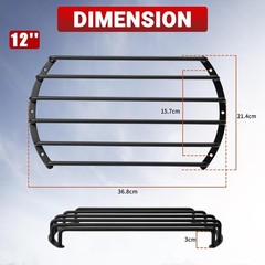 Metal 12 Inch Subwoofer Grill Cover – Compatible with Most Car Audio Systems