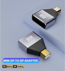3 Pack Mini DP To DP Adapter DisplayPort 1.4 Male To Female Converter 8K