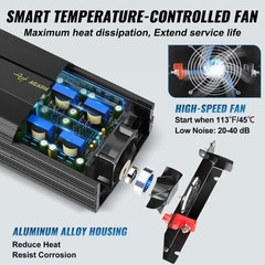 VEVOR Pure Sine Wave Inverter Power Inverter 5000W DC12V to AC120V Inverter LCD